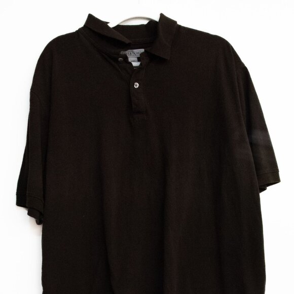 Linea Uomo Brown Polo Shirt Size XXL - Picture 4 of 8